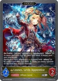 Lounes, Levin Apprentice (Evolved) - P07 (Foil) - BP13: Dominion of Darkness - Shadowverse: Evolve card