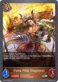 Flame Pillar Dragonewt - P14 (Foil) - BP13: Dominion of Darkness - Shadowverse: Evolve card