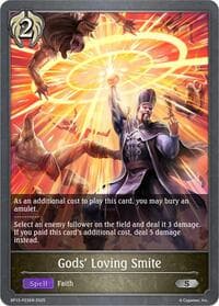 Gods' Loving Smite - P23 (Foil) - BP13: Dominion of Darkness - Shadowverse: Evolve card