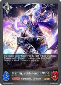 Grimnir, Voidwrought Wind - P25 (Foil) - BP13: Dominion of Darkness - Shadowverse: Evolve card