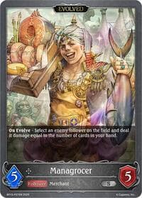 Managrocer (Evolved) - P27 (Foil) - BP13: Dominion of Darkness - Shadowverse: Evolve card