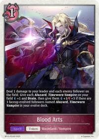 Blood Arts - P31 (Foil) - BP13: Dominion of Darkness - Shadowverse: Evolve card
