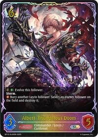 Albert, Thunderous Doom (SL) - BP13: Dominion of Darkness - Shadowverse: Evolve card