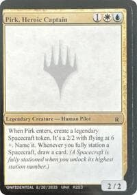 Pirk, Heroic Captain - Un-Known Event Playtest Cards - Magic: The Gathering card