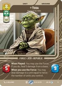 Yoda - My Ally is the Force - Judge Promos - Star Wars: Unlimited card