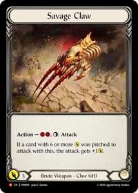 Savage Claw - Compendium of Rathe - Flesh and Blood TCG card