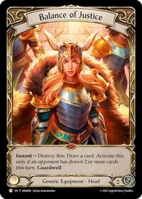 Balance of Justice - Compendium of Rathe - Antiquity Pack - Flesh and Blood TCG card