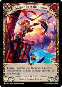 Shelter from the Storm - Compendium of Rathe - Antiquity Pack - Flesh and Blood TCG card