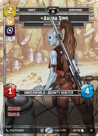 Aurra Sing - Patient and Deadly (58) - Sector and Regional Promos: Season 1 - Star Wars: Unlimited card