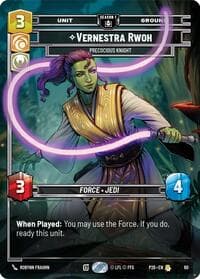 Vernestra Rwoh - Precocious Knight (60) - Sector and Regional Promos: Season 1 - Star Wars: Unlimited card