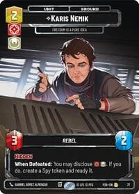 Karis Nemik - Freedom is a Pure Idea (77) - Sector and Regional Promos: Season 1 - Star Wars: Unlimited card