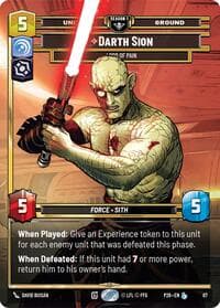 Darth Sion - Lord of Pain (87) - Sector and Regional Promos: Season 1 - Star Wars: Unlimited card
