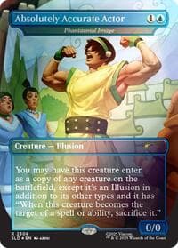 Absolutely Accurate Actor - Phantasmal Image (Rainbow Foil) - Secret Lair Drop Series - Magic: The Gathering card