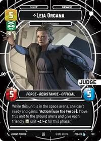 Leia Organa - Extraordinary - Judge Promos - Star Wars: Unlimited card