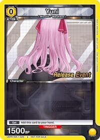 Yuni (025) - UE14BT: GODDESS OF VICTORY: NIKKE Release Event Cards - Union Arena card