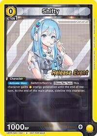 Shifty - UE14BT: GODDESS OF VICTORY: NIKKE Release Event Cards - Union Arena card