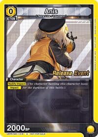 Anis (016) - UE14BT: GODDESS OF VICTORY: NIKKE Release Event Cards - Union Arena card