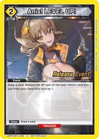 Anis! LEVEL UP! - UE14BT: GODDESS OF VICTORY: NIKKE Release Event Cards - Union Arena card