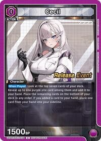Cecil - UE14BT: GODDESS OF VICTORY: NIKKE Release Event Cards - Union Arena card