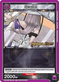 Scarlet (050) - UE14BT: GODDESS OF VICTORY: NIKKE Release Event Cards - Union Arena card