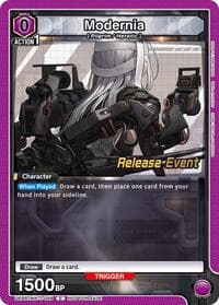 Modernia (059) - UE14BT: GODDESS OF VICTORY: NIKKE Release Event Cards - Union Arena card