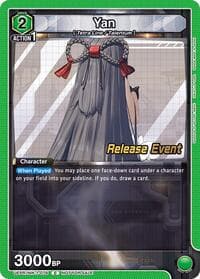 Yan - UE14BT: GODDESS OF VICTORY: NIKKE Release Event Cards - Union Arena card