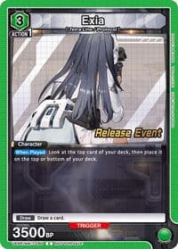 Exia - UE14BT: GODDESS OF VICTORY: NIKKE Release Event Cards - Union Arena card