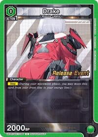 Drake (086) - UE14BT: GODDESS OF VICTORY: NIKKE Release Event Cards - Union Arena card
