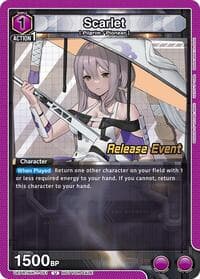 Scarlet (051) - UE14BT: GODDESS OF VICTORY: NIKKE Release Event Cards - Union Arena card