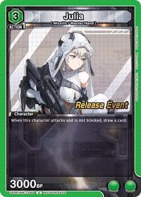 Julia - UE14BT: GODDESS OF VICTORY: NIKKE Release Event Cards - Union Arena card