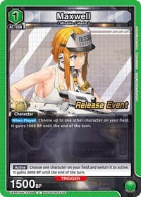 Maxwell (088) - UE14BT: GODDESS OF VICTORY: NIKKE Release Event Cards - Union Arena card