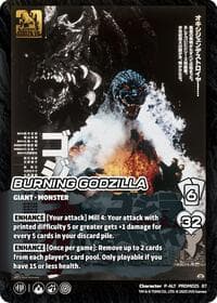 Burning Godzilla (Alternate Art) (Godzilla Day 2025) - UniVersus Promos - UniVersus card