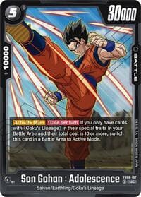 Son Gohan : Adolescence - FB08-107 - Saiyan's Pride - Dragon Ball Super: Fusion World card