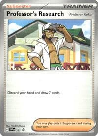 Professor's Research [Professor Kukui] - 222 - SV: Scarlet & Violet Promo Cards - Pokemon card
