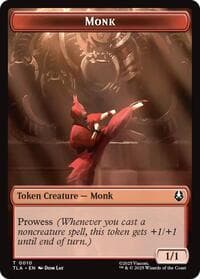 Monk // Clue (0017) Double-Sided Token - Avatar: The Last Airbender - Magic: The Gathering card