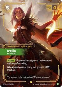Irelia, Fervent (Alternate Art) - Spiritforged - Riftbound: League of Legends Trading Card Game card