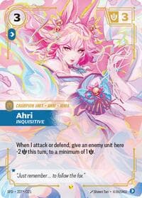 Ahri, Inquisitive (Signature) - Spiritforged - Riftbound: League of Legends Trading Card Game card