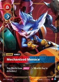 Rumble, Mechanized Menace - Spiritforged - Riftbound: League of Legends Trading Card Game card