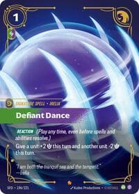 Defiant Dance - Spiritforged - Riftbound: League of Legends Trading Card Game card