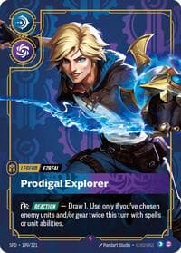 Ezreal, Prodigal Explorer - Spiritforged - Riftbound: League of Legends Trading Card Game card