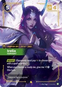 Irelia, Fervent (Signature) - Spiritforged - Riftbound: League of Legends Trading Card Game card