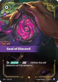 Seal of Discord (Overnumbered) - Spiritforged - Riftbound: League of Legends Trading Card Game card