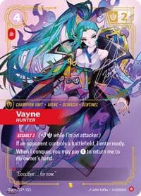 Vayne, Hunter (Signature) - Spiritforged - Riftbound: League of Legends Trading Card Game card