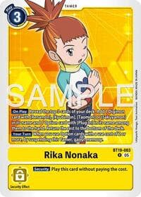 Rika Nonaka (BT19-083) (Alternate Art) - Starter Deck 22: Amethyst Mandala Advanced Deck Set - Digimon Card Game card