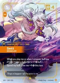 Sett, Brawler (Signature) - Spiritforged - Riftbound: League of Legends Trading Card Game card