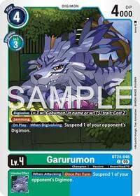 Garurumon - Time Stranger - Digimon Card Game card