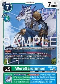 WereGarurumon - Time Stranger - Digimon Card Game card