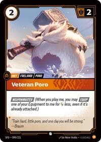 Veteran Poro - Spiritforged - Riftbound: League of Legends Trading Card Game card