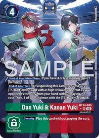 Dan Yuki & Kanan Yuki (Alternate Art) - Time Stranger - Digimon Card Game card