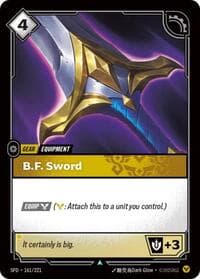 B.F. Sword - Spiritforged - Riftbound: League of Legends Trading Card Game card